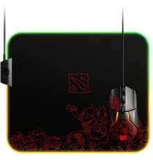 Коврик для мыши Steelseries QcK Prism Cloth Dota 2 Editiion рисунок/черный                                                                                                                                                                                