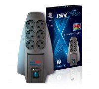 Сетевой фильтр Pilot X-Pro 1.8м (6 розеток) серый (коробка)                                                                                                                                                                                               