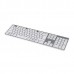 Клавиатура Hama Rossano белый/серебристый USB slim