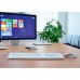 Клавиатура Hama Rossano белый/серебристый USB slim