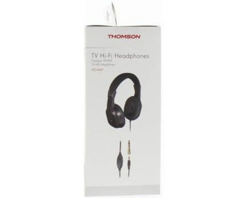 Наушники мониторные Thomson HED4407 TV Hi-Fi 8м черный проводные оголовье (00132469)