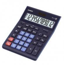 Калькулятор настольный Casio GR-12BU темно-синий 12-разр.                                                                                                                                                                                                 