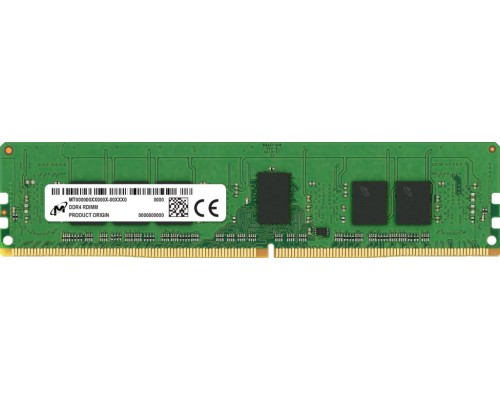 Модуль памяти MICRON DDR4 8Гб RDIMM/ECC 3200 МГц Множитель частоты шины 22 1.2 В Организация чипов 1024Mx72 MTA9ASF1G72PZ-3G2E2