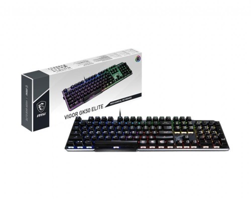 Клавиатура GAMING BLACK RU VIGOR GK50 ELITE LL MSI Клавиатура GAMING BLACK RU VIGOR GK50 ELITE LL MSI