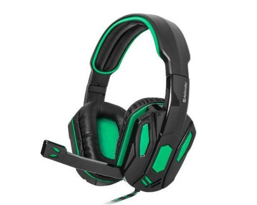 Гарнитура GAMING WARHEAD G-275 GREEN/BLACK 64122 DEFENDER