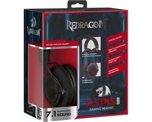 Гарнитура GAMING ASPIS PRO REDRAGON 64219 DEFENDER