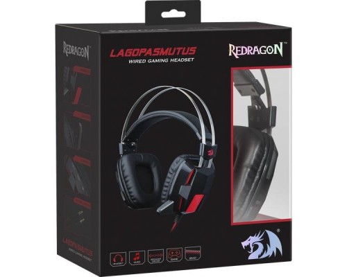 Гарнитура GAMING  LAGOPASMUTUS 2 RED/BK REDRAGON 75165 DEFENDER