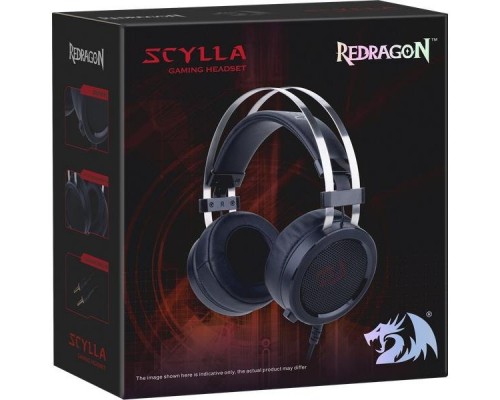 Гарнитура GAMING SCYLLA BLACK RED REDRAGON 75064 DEFENDER