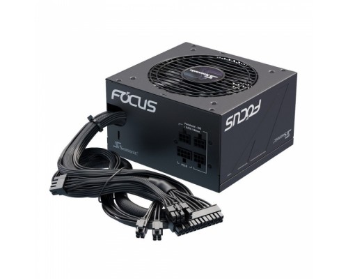 Блок питания FOCUS GM-650 SSR-650FM APFC 0.99; Модульный МВ(20+4), 1xCPU(4+4),4xPCI-E(6+2),6xSATA,3xMolex;Fan 120мм, S2FC ;КПД>87%;100-240В,50-60Гц;Защиты OPP/OVP/UVP/ OCP/OTP/SCP;EnergyStar,RoHS; MTBF>100000ч RTL