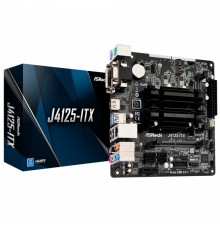 Материнская плата с ЦПУ J4125-ITX, Intel® Quad-Core Celeron® J4125 (2.7 GHz), 2xDDR4-2400 SO-DIMM, D-SUB+DVI-D+HDMI, 1xPCI-Ex1, 4xSATA3, 1xM.2, 8 Ch Audio, GLan, (2+3)xUSB2.0, (2+2)xUSB3.2, 2xPS/2, Mini-ITX, RTL                                       