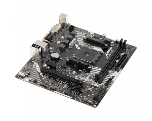 Материнская плата B450M-HDV R4.0, OEM  Socket AM4, AMD B450, 2xDDR4-2667, D-SUB+DVI-D+HDMI, 1xPCI-Ex16, 1xPCI-Ex1, 4xSATA3(RAID 0/1/10), 1xM.2, 8 Ch Audio, GLan, (2+4)xUSB2.0, (4+2)xUSB3.1, 1xPS/2, mATX,