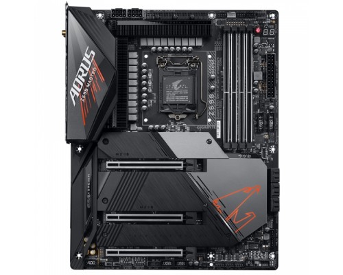 Материнская плата Z590 AORUS MASTER, Socket 1200, Intel®Z590, 4xDDR4-3200, DP, 3xPCI-Ex16, 6xSATA3(RAID 0/1/5/10), 3xM.2, 8Ch Audio, 10GLan, WiFi, (0+4)xUSB2.0, (9+4)xUSB3.2, (1+1)xUSB3.2 Type-C™, ATX, RTL,