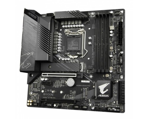 Материнская плата B560M AORUS PRO, Socket 1200, Intel®B560, 4xDDR4-3200, HDMI+DP, 2xPCI-Ex16, 1xPCI-Ex1, 6xSATA3(RAID 0/1/5/10), 2xM.2, 8Ch Audio, 2.5GLan, (6+4)xUSB2.0, (3+2)xUSB3.2, (1+1)xUSB3.2 Type-C™, 1xPS/2, mATX, RTL,