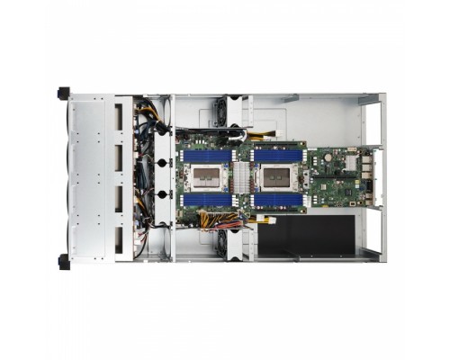 Платформа TYAN B8251T83E8HR-2T-N 2U 4-GPU HPC Server barebone, Dual-Socket AMD EPYC™ 7002 (Rome), 16 DIMM slots, PCIe Gen 4.0 support, Support up to 4DW / 8 SW GPU cards, 8 3.5