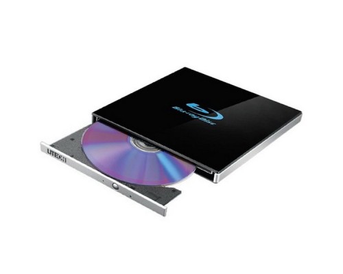 Оптический привод LiteON Blu-ray BD-RE DL External Slim ODD EB1 (DN-6B1SH) USB 2.0, M-DISC 4x, BD-R 6x, BD-R DL 6x, BD-RE 2x, DVD±R 8x, DVD±RW 8/6x, DVD±R DL 4x, DVD-RAM 5x, CD-RW 24x, CD-R 24x, DVD-ROM 8x, CD 24x, 4K Ultra HD Blu-ray playback, Black