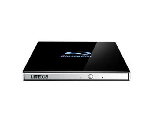 Оптический привод LiteON Blu-ray BD-RE DL External Slim ODD EB1 (DN-6B1SH) USB 2.0, M-DISC 4x, BD-R 6x, BD-R DL 6x, BD-RE 2x, DVD±R 8x, DVD±RW 8/6x, DVD±R DL 4x, DVD-RAM 5x, CD-RW 24x, CD-R 24x, DVD-ROM 8x, CD 24x, 4K Ultra HD Blu-ray playback, Black