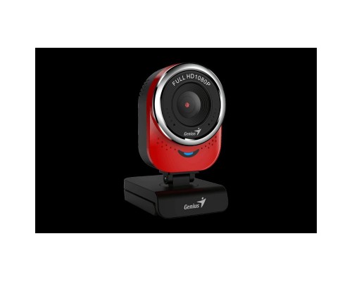 Веб-камера Genius QCam 6000 красная (Red) new package, 1080p Full HD, Mic, 360°, универсальное мониторное крепление, гнездо для штатива