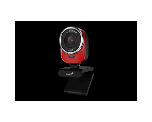 Веб-камера Genius QCam 6000 красная (Red) new package, 1080p Full HD, Mic, 360°, универсальное мониторное крепление, гнездо для штатива