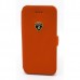 Кожаная кейс-книжка Lamborghini  Diablo для iPhone 5C (оранжевая)