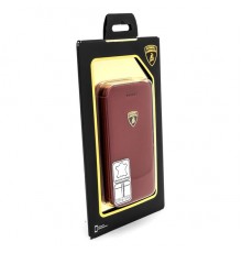 Кожаная кейс-книжка Lamborghini  Diablo для iPhone 5C (красная)                                                                                                                                                                                           