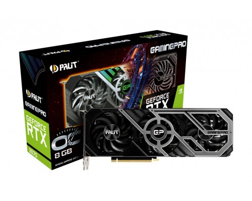 Видеокарта Palit PCI-E 4.0 PA-RTX3070 GAMINGPRO OC 8G V1 LHR