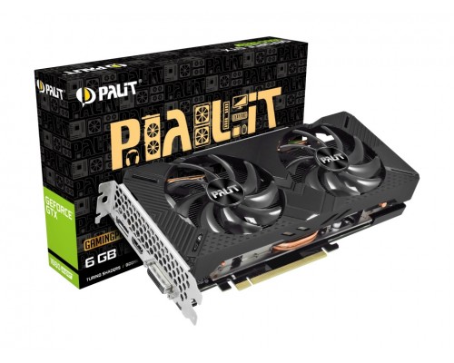 Видеокарта PALIT GeForce GTX 1660 SUPER GP / 1785MHz 6GB GDDR6 192bit 14Gbps 1xDVI 1xHDMI 1xDP 1x8pin 450W / NE6166S018J9-1160A