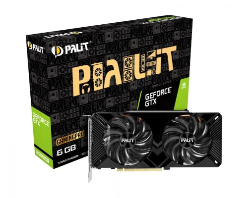 Видеокарта PALIT GeForce GTX 1660 SUPER GP / 1785MHz 6GB GDDR6 192bit 14Gbps 1xDVI 1xHDMI 1xDP 1x8pin 450W / NE6166S018J9-1160A