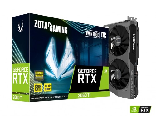 Видеокарта ZOTAC GAMING GeForce RTX 3060 Ti Twin Edge OC / ZT-A30610H-10M