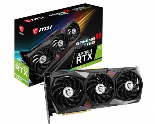 Видеокарта MSI GeForce RTX 3060 Ti GAMING X TRIO / 1830MHz 8GB GDDR6 256bit 3xDP 1xHDMI 2x8pin 650W