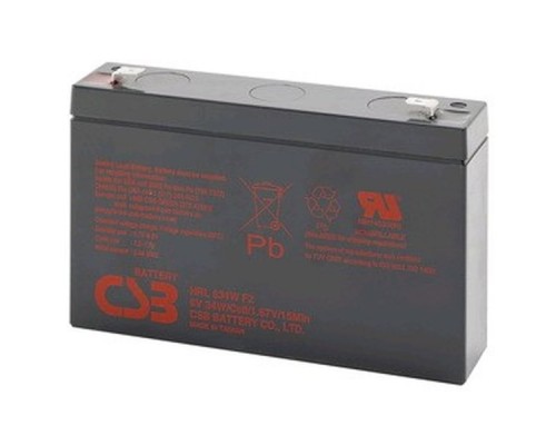 Батарея CSB  HRL634W (6V, 9Ah) клеммы F2(FR)