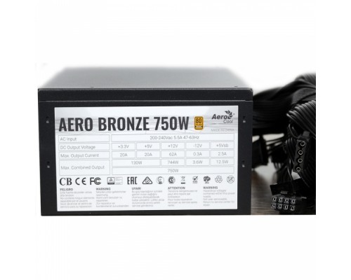 Блок питания 750W AeroCool Aero Bronze 750M
