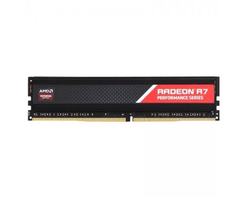 Оперативная память 16GB AMD Radeon™ DDR4 2400 DIMM R7 Performance Series Black Gaming Memory R7S416G2400U2S Non-ECC, CL16, 1.2V, Heat Shield, RTL