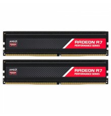Оперативная память 32GB AMD Radeon™ DDR4 2666 DIMM R7 Performance Series Black Gaming Memory R7S432G2606U2K Non-ECC, CL16, 1.2V, Heat Shield, Kit (2x16GB), RTL                                                                                           