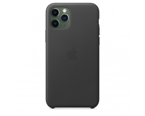 Чехол iPhone 11 Pro Leather Case - Black