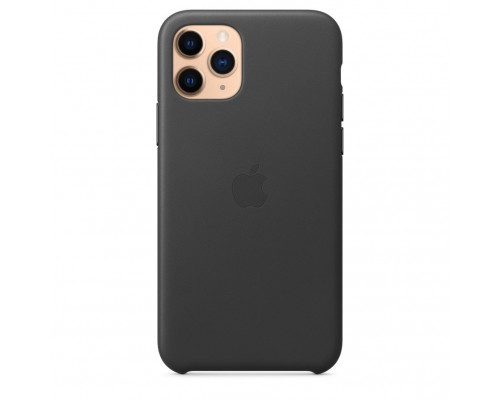 Чехол iPhone 11 Pro Leather Case - Black