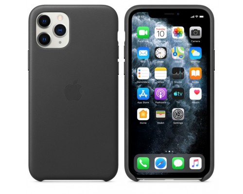 Чехол iPhone 11 Pro Leather Case - Black