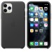 Чехол iPhone 11 Pro Leather Case - Black