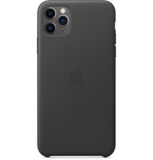 Чехол iPhone 11 Pro Max Leather Case - Black                                                                                                                                                                                                              