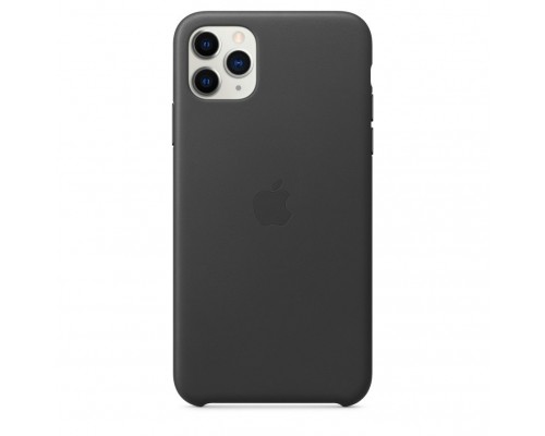 Чехол iPhone 11 Pro Max Leather Case - Black