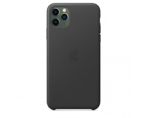 Чехол iPhone 11 Pro Max Leather Case - Black