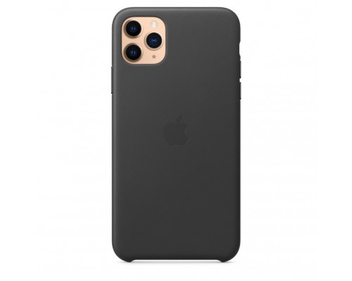 Чехол iPhone 11 Pro Max Leather Case - Black