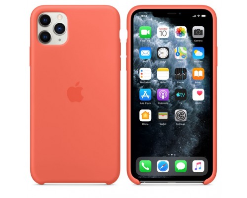 Чехол iPhone 11 Pro Max Silicone Case - Clementine (Orange)