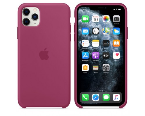 Чехол iPhone 11 Pro Max Silicone Case - Pomegranate