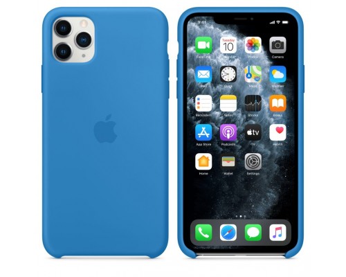 Чехол iPhone 11 Pro Max Silicone Case - Surf Blue