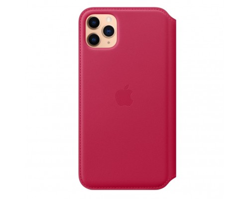 Чехол iPhone 11 Pro Max Leather Folio - Raspberry