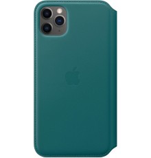 Чехол iPhone 11 Pro Max Leather Folio - Peacock                                                                                                                                                                                                           