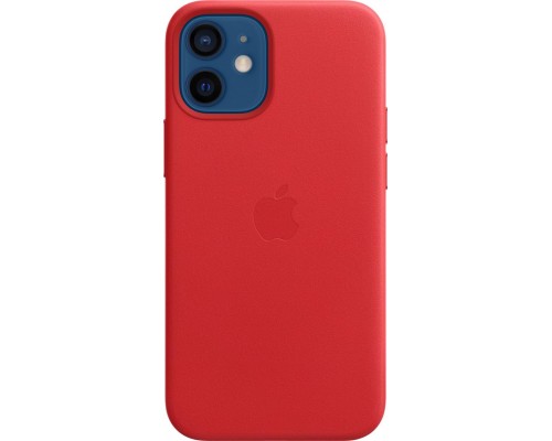 Чехол iPhone 12 mini Leather Case with MagSafe - (PRODUCT)RED