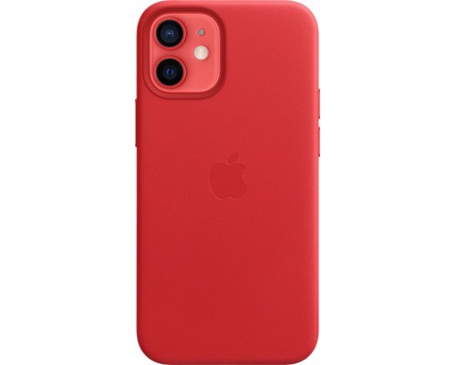 Чехол iPhone 12 mini Leather Case with MagSafe - (PRODUCT)RED