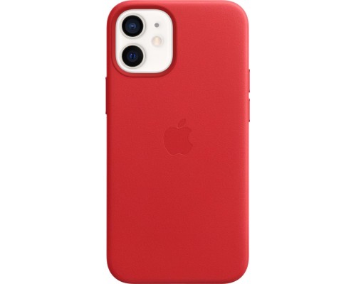 Чехол iPhone 12 mini Leather Case with MagSafe - (PRODUCT)RED