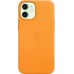 Чехол iPhone 12 mini Leather Case with MagSafe - California Poppy